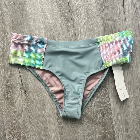 * NWT Seea Jalama Bikini Bottom Amos Rashguard Size Small - Picture 7 of 11